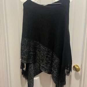 Elegant Black Fringe Sweater